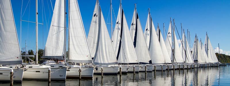 Yachten in Lauterbachs Marina / Hedwig Storch